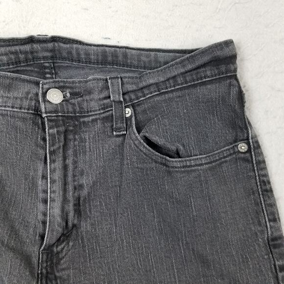 Levis 559 Jeans Mens 33x29 Black Straight Leg Comfort Fit Stretch Denim Pants - Picture 4 of 16